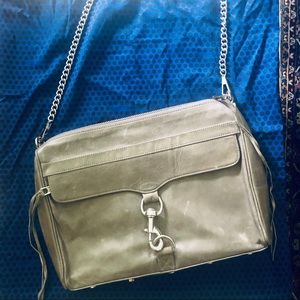 Rebecca Minkoff Distressed Grey Leather Bag